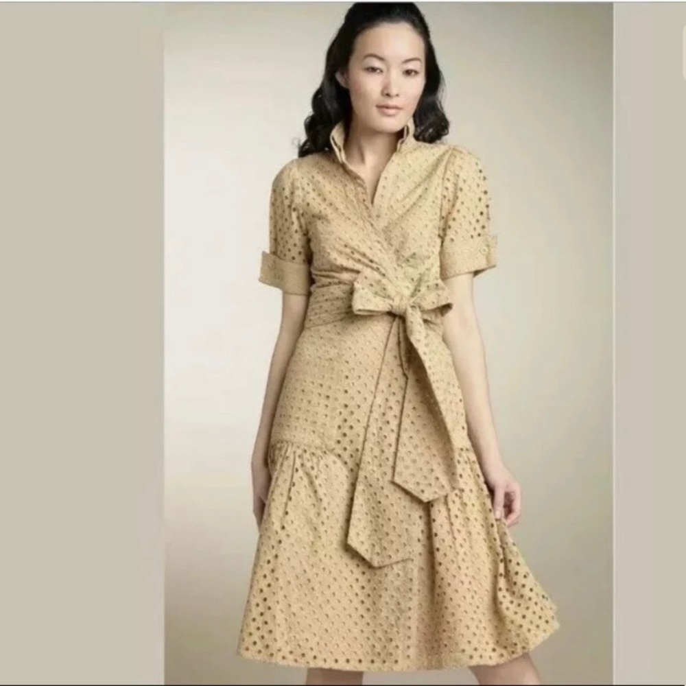 - Diane Von Furstenburg Eyelet Wrap Dress